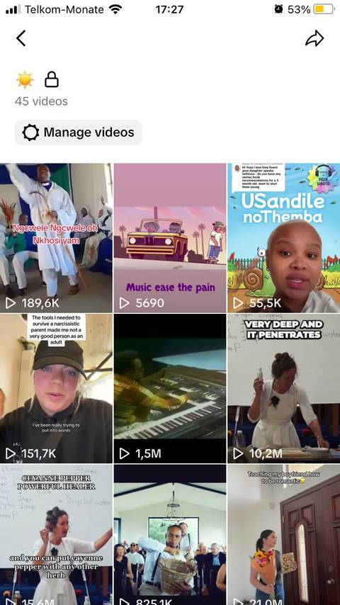 Managing TikTok videos