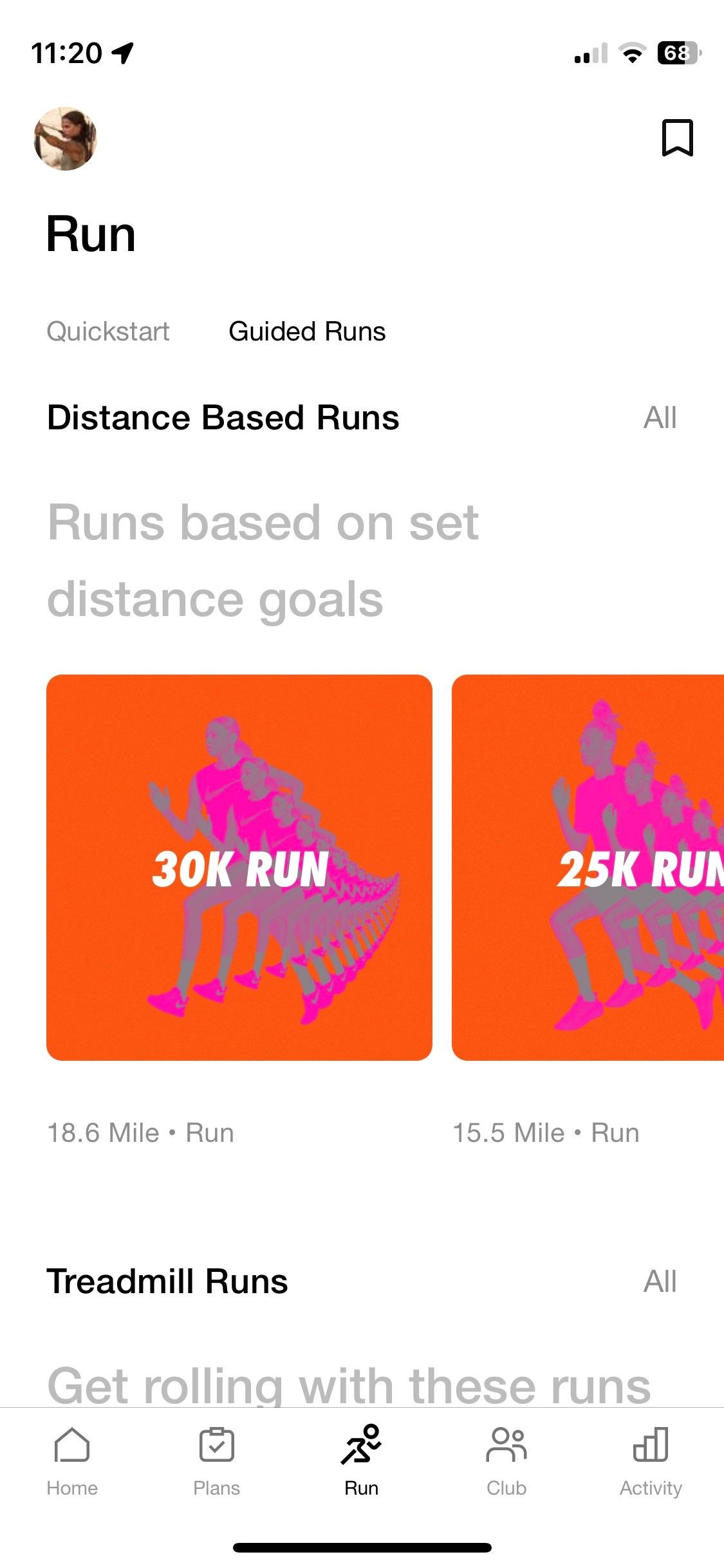 nike guided runs review