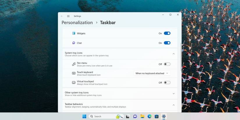 Old Taskbar settings