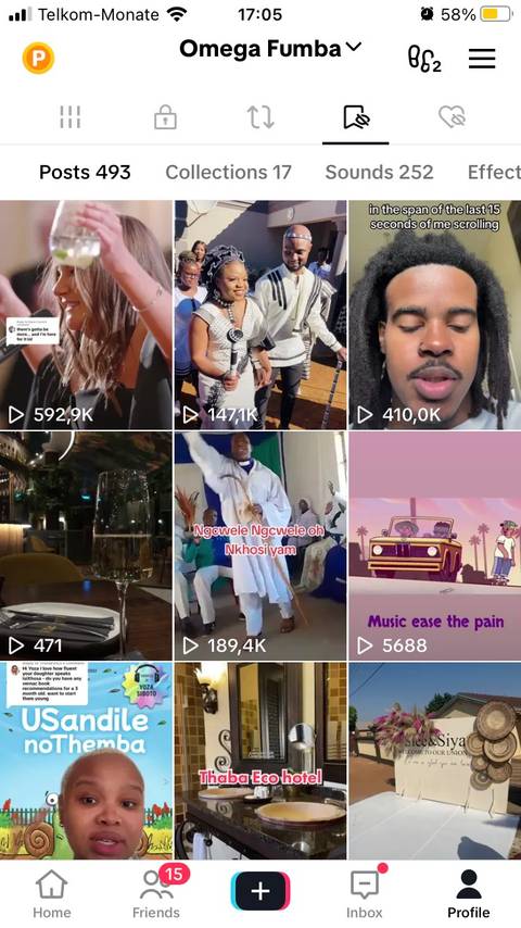 Scrolling through TikTok favorites