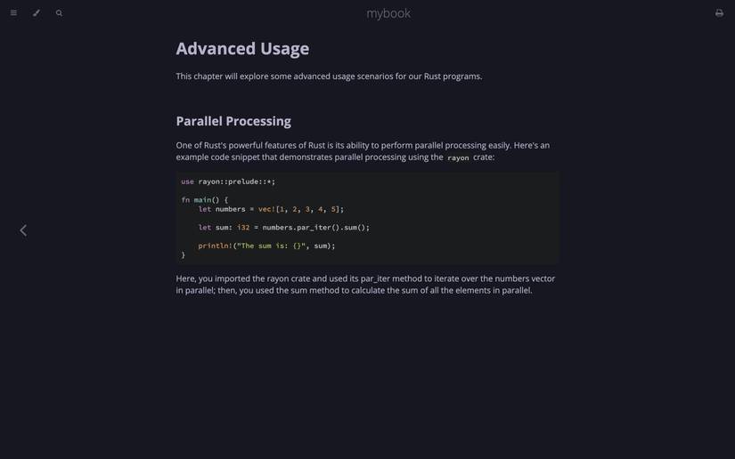 Documenting Your Rust Projects With mdBook
