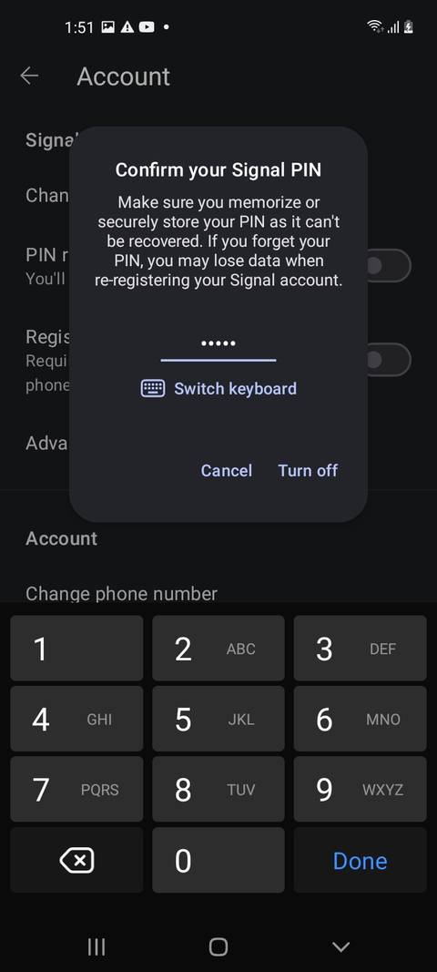 How to Disable PIN Reminders in Signal on Android and iPhone