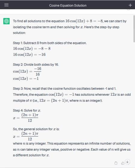 Can ChatGPT Solve Math Problems?