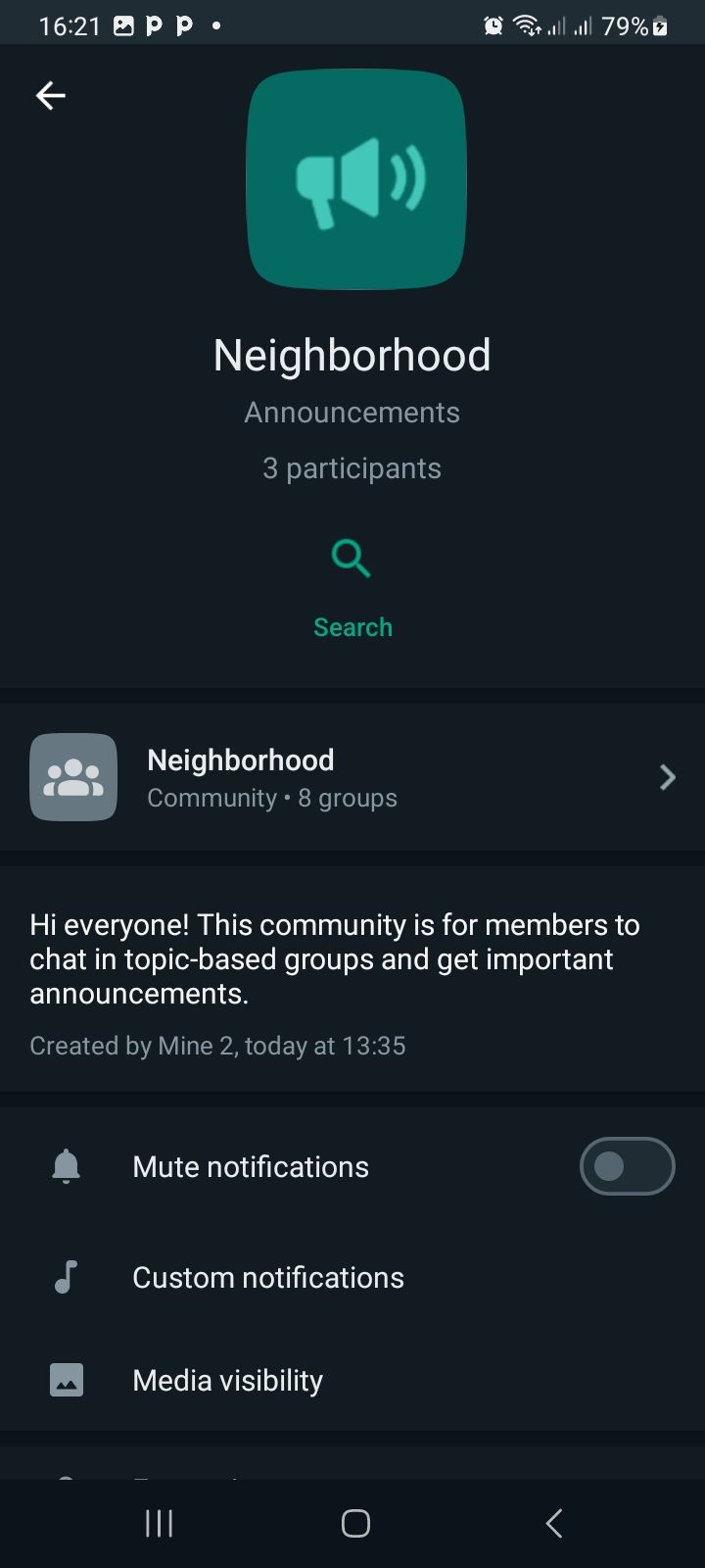 WhatsApp community no call features