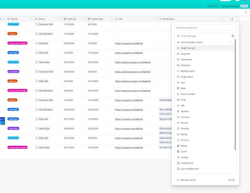 How to Use the Attachment Field in Airtable