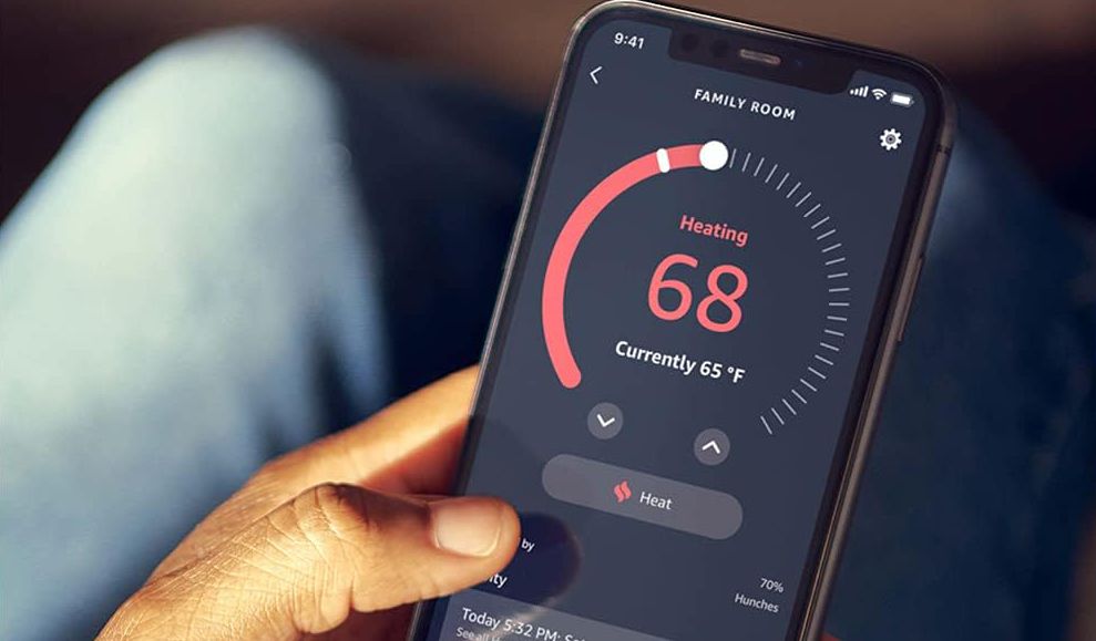 amazon smart thermostat app alexa