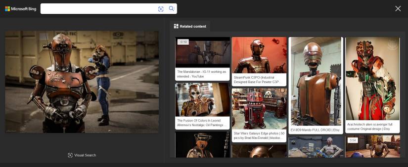 Bing Reverse Image Search With Twitter Photo