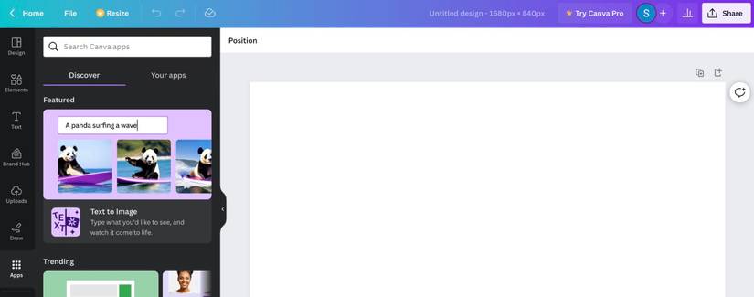 How to Use Canva's Text to Image AI Feature