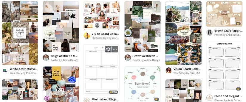 How to Create a Vision Board Using Canva
