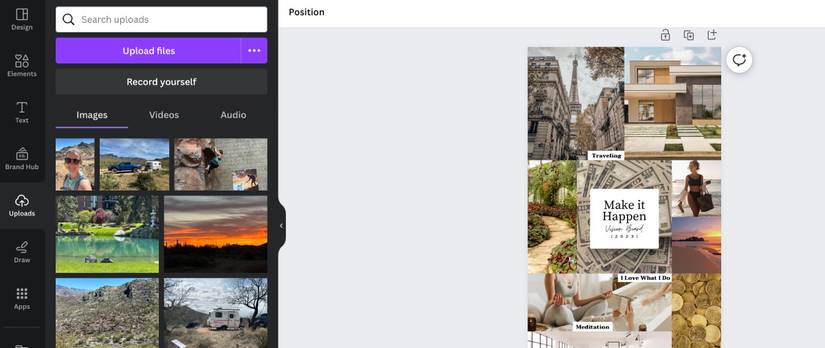How to Create a Vision Board Using Canva