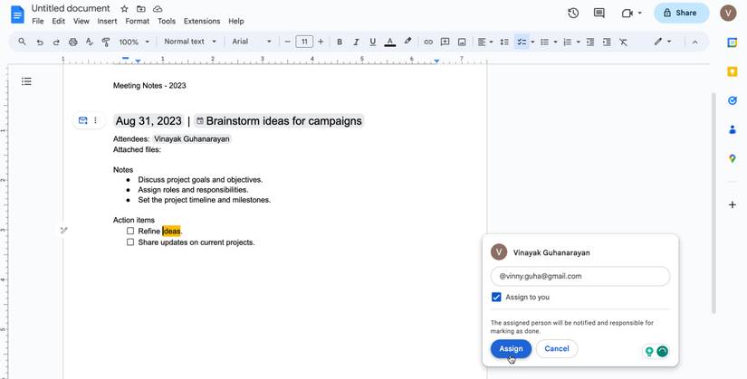 How to Quickly Create Meeting Notes in Google Docs