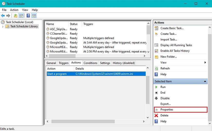 Task Property Mastering the Built-in Task Scheduler in Windows 10: A Step-by-Step Guide