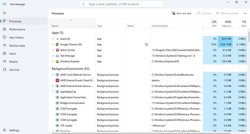 How to Add the Command Line Tab in Windows 11's Task Manager