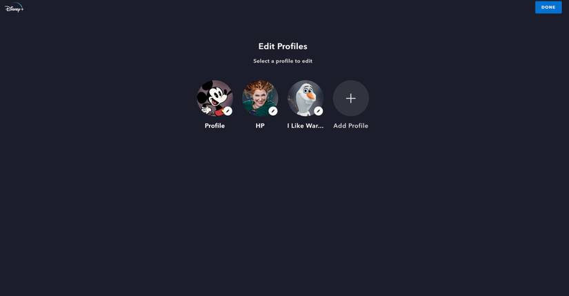 How to Edit a Disney+ Profile