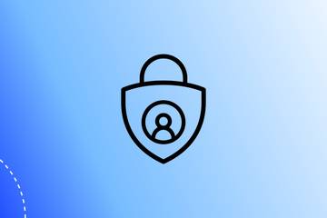 A padlock with a user symbol on it