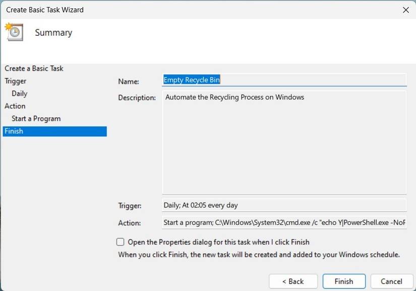 Task Lost Empty How to Make Windows Automatically Empty the Recycle Bin