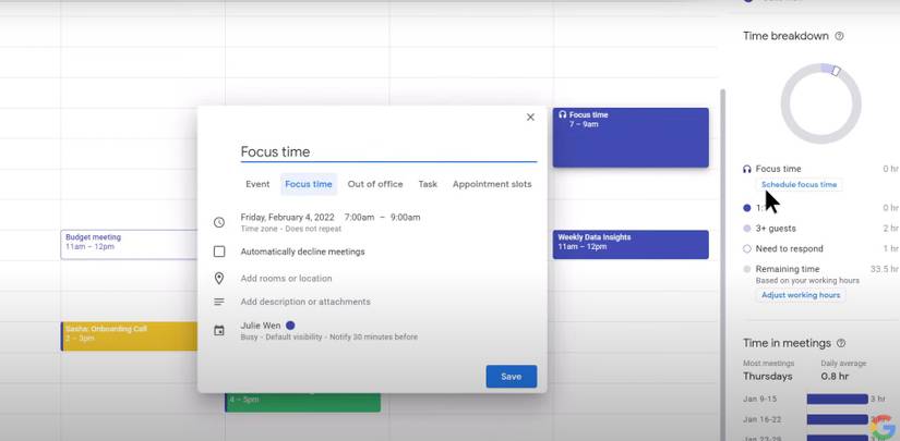 How to Get the Most Out of Time Insights in Google Calendar