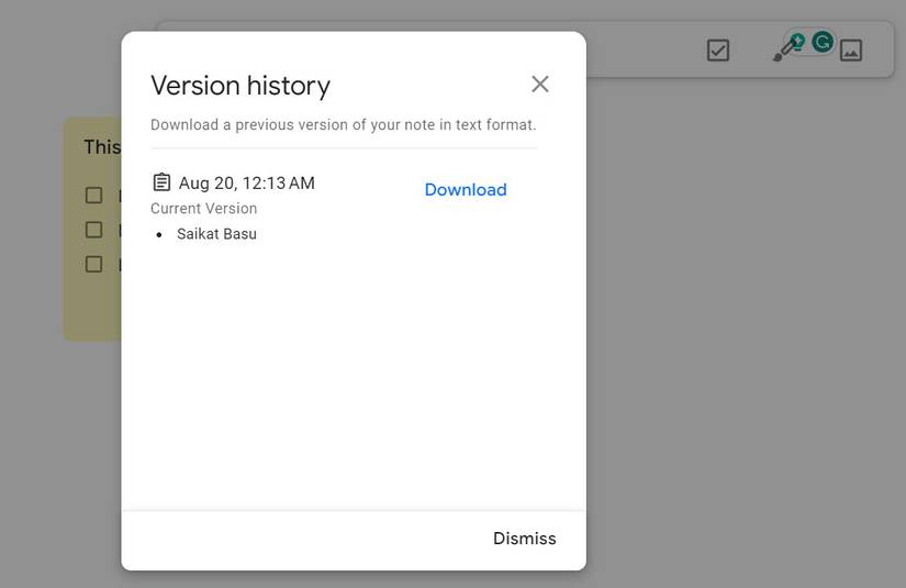 How to Keep Track of Changes in Google Keep With Version History