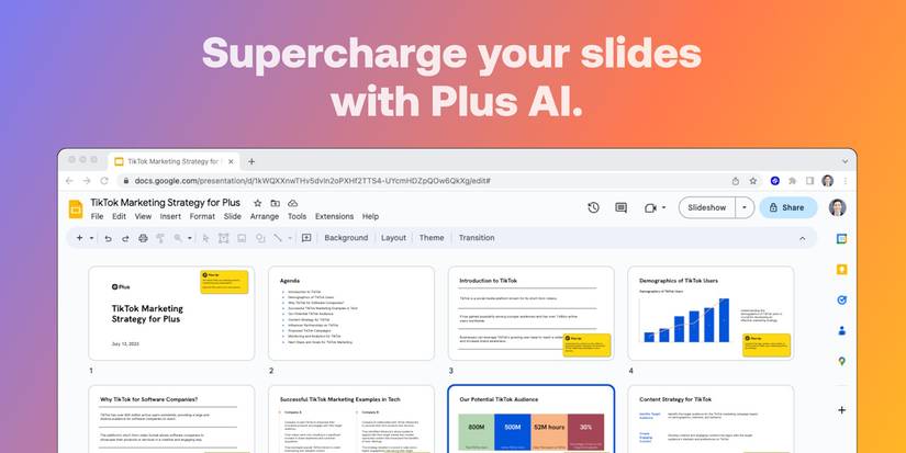 Plusai Next-Level AI Presentations: Using AI in Google Slides With Plus AI
