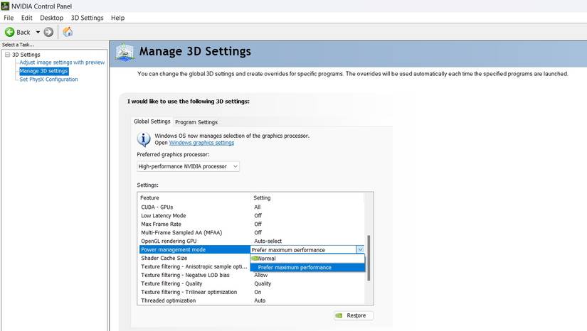 Prefer Maximum Performance 7 Ways to Fix the Desktop Window Manager's High GPU Usage on Windows 11