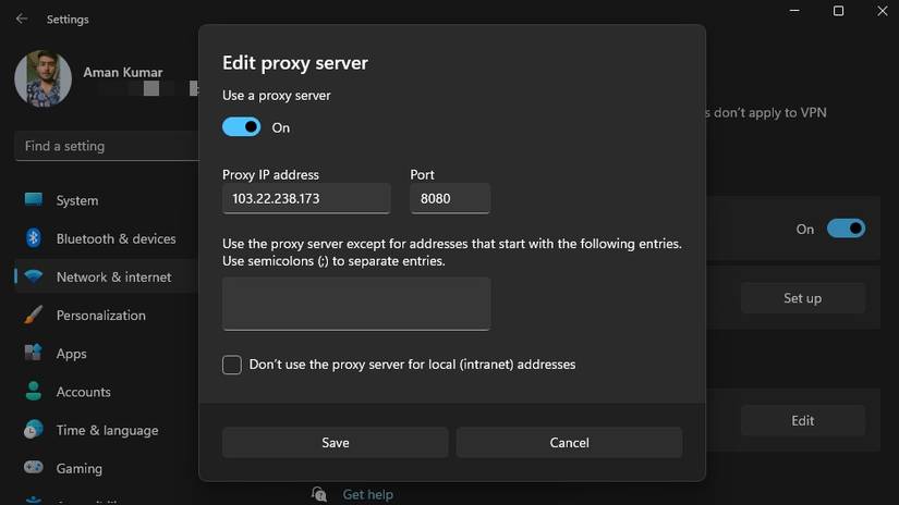 Change Proxy Server How to Check Your Proxy Server Settings on Windows 11