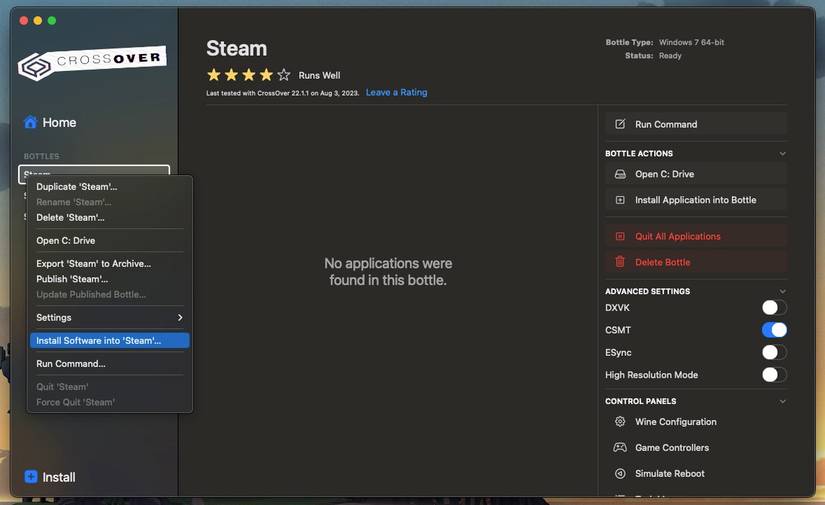 How to Play Windows Games on an Apple Silicon Mac Using CrossOver