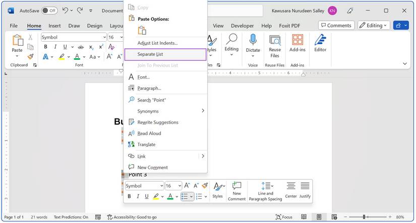 How to Change the Color of Bullet Points in Microsoft Word