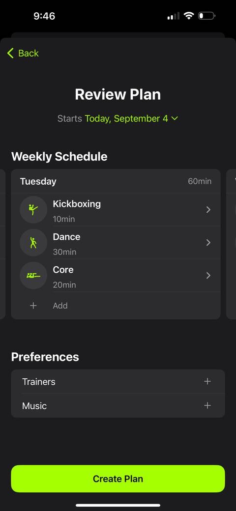 How to Set Up a Custom Workout Plan in Apple Fitness+