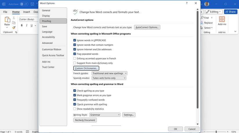 Check Word Type How to Create and Use a Custom Dictionary in Microsoft Word