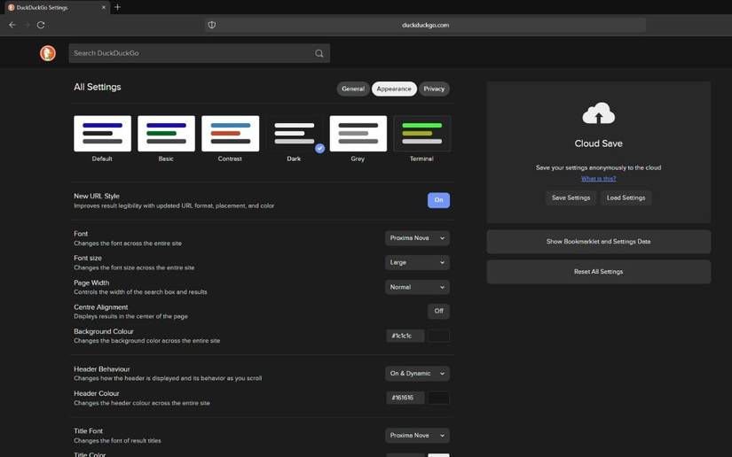 How to Adjust Styles in DuckDuckGo