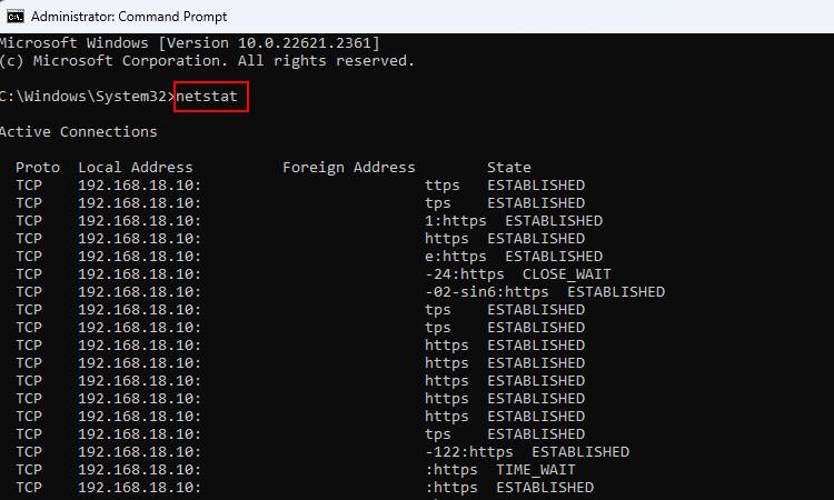 Net Disconnect Command How to Use the Netstat Command in Windows 11 to Monitor Network Activity