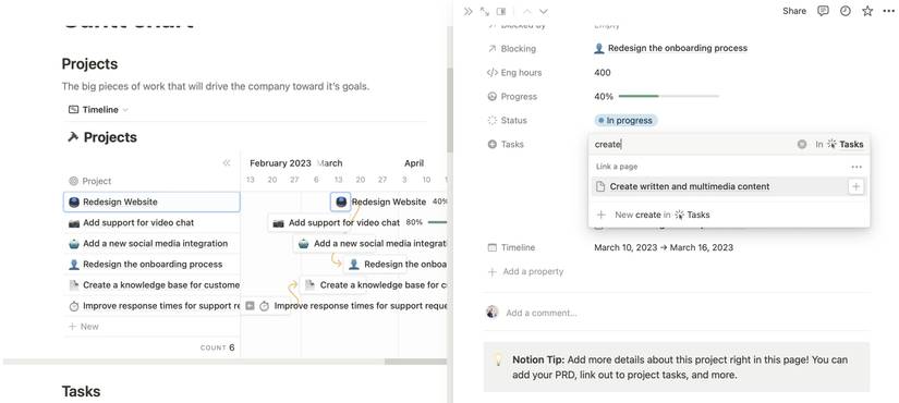 How to Create and Use Gantt Charts in Notion