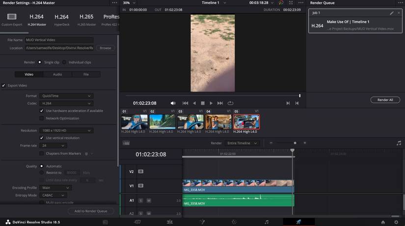 How to Create Vertical Videos in DaVinci Resolve 18.5