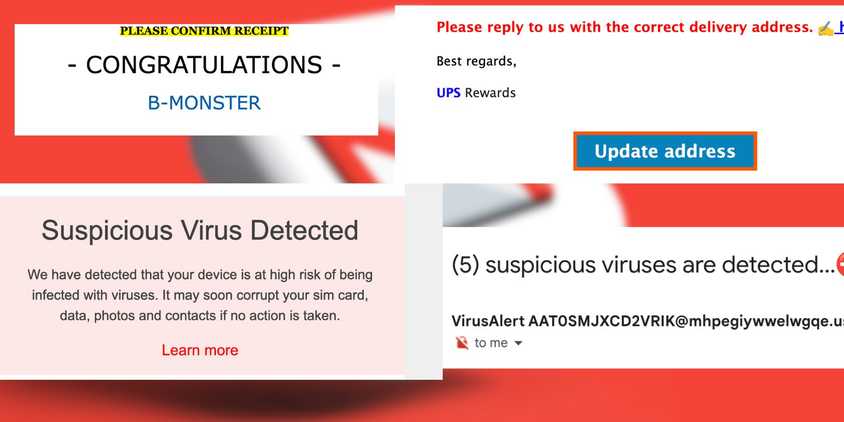 Several Spam and Phishing Attempts Over Gmail Logo
