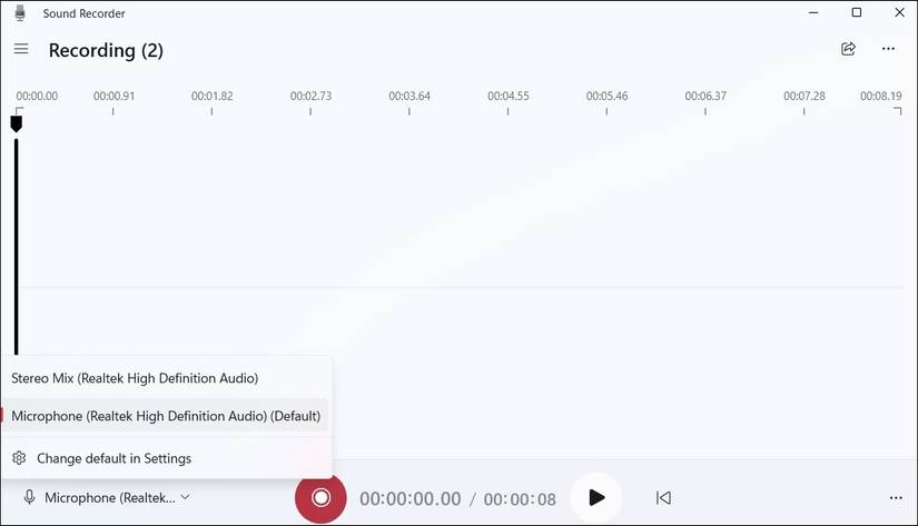 Use the Sound Recorder App on Windows 11