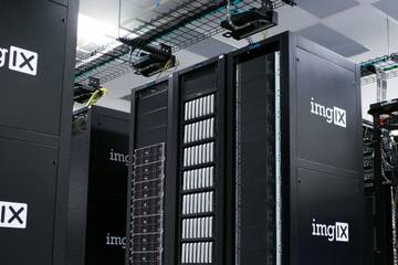 A server room containing multiple servers
