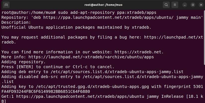 Adding PPA Repository on ubuntu