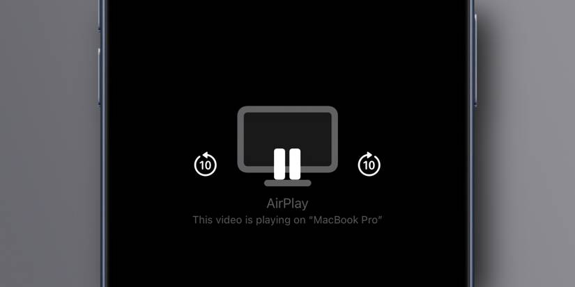 iPhone 15 Pro Mac AirPlaying video to a Mac