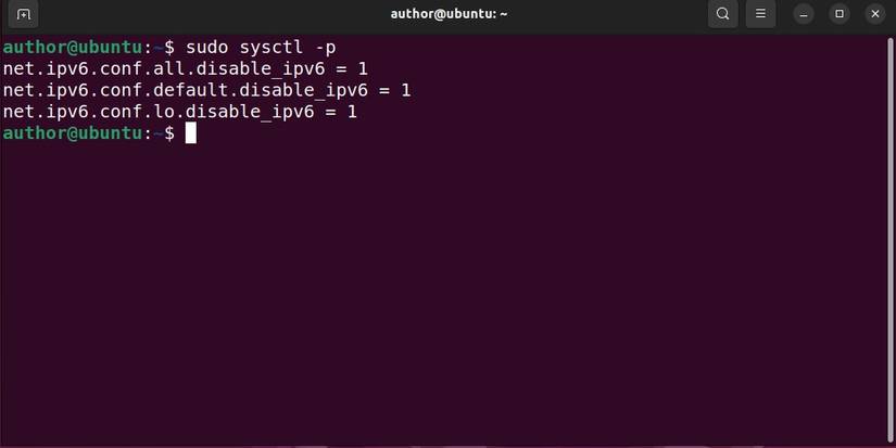 How to Disable IPv6 on Ubuntu