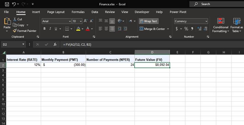 How to Calculate Future Value With Excel’s FV Function