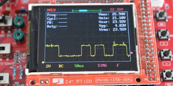 A DSO138 oscilloscope