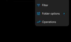 Pop-up menu in Solid Explorer with Extract option