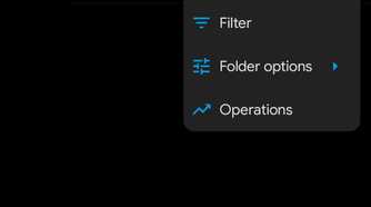 Pop-up menu in Solid Explorer with Extract option