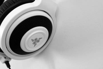 headphones isolated against a white background