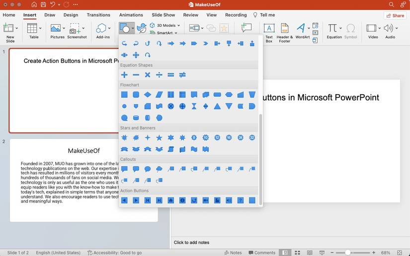 Forword Action Button How to Create Action Buttons in Microsoft PowerPoint