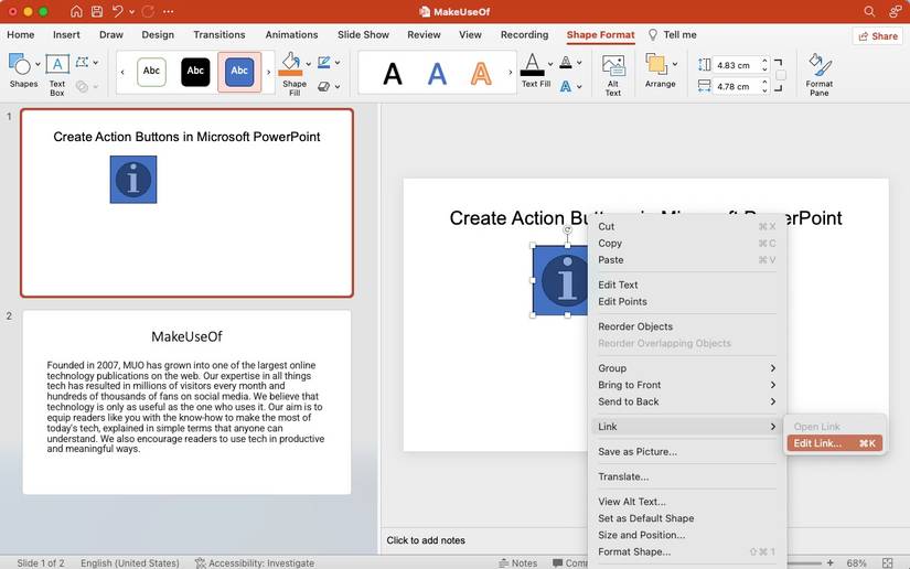 How to Create Action Buttons in Microsoft PowerPoint