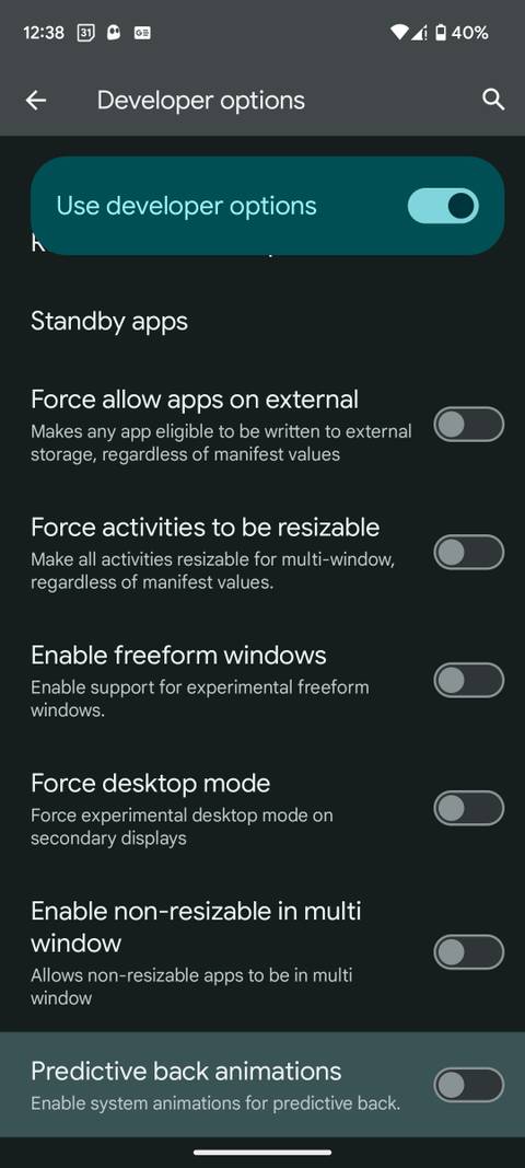 How to Enable Predictive Back Animations in Android 14