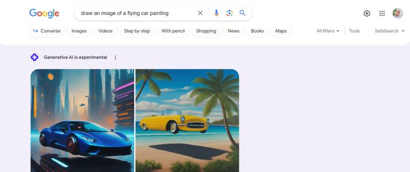 How to Generate AI Images in Google Search With a Text Description