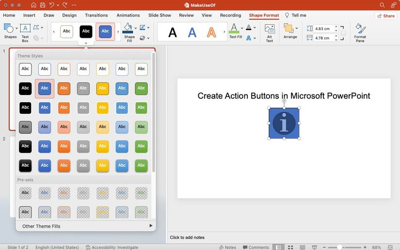 How to Create Action Buttons in Microsoft PowerPoint