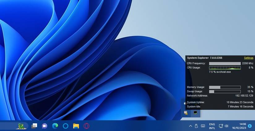 How to Add System Resource Usage Details to the Windows System Tray